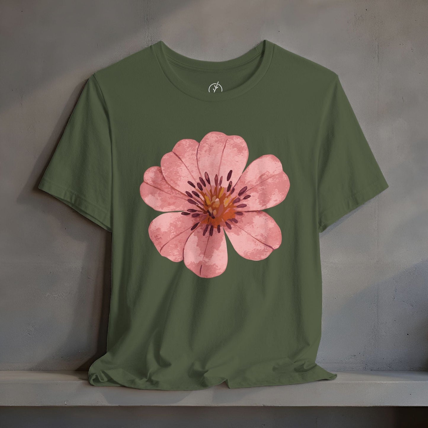 Blush Zinnia Bloom T-Shirt