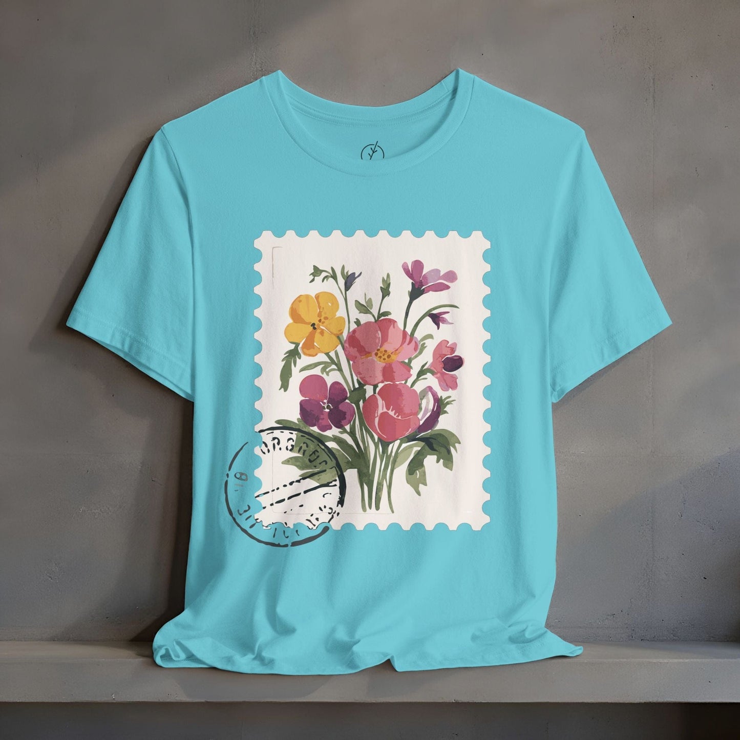 Vintage Floral Stamp T-Shirt