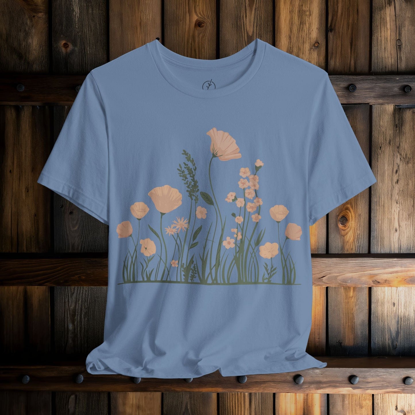 Blush Meadow Border T-Shirt