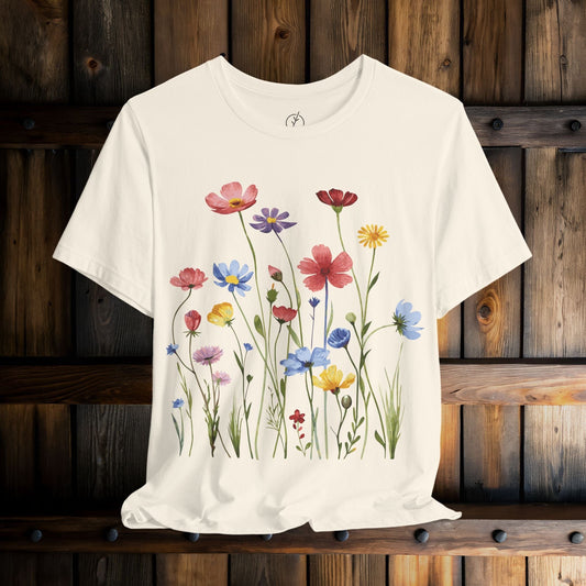 Rainbow Meadow Blooms T-Shirt