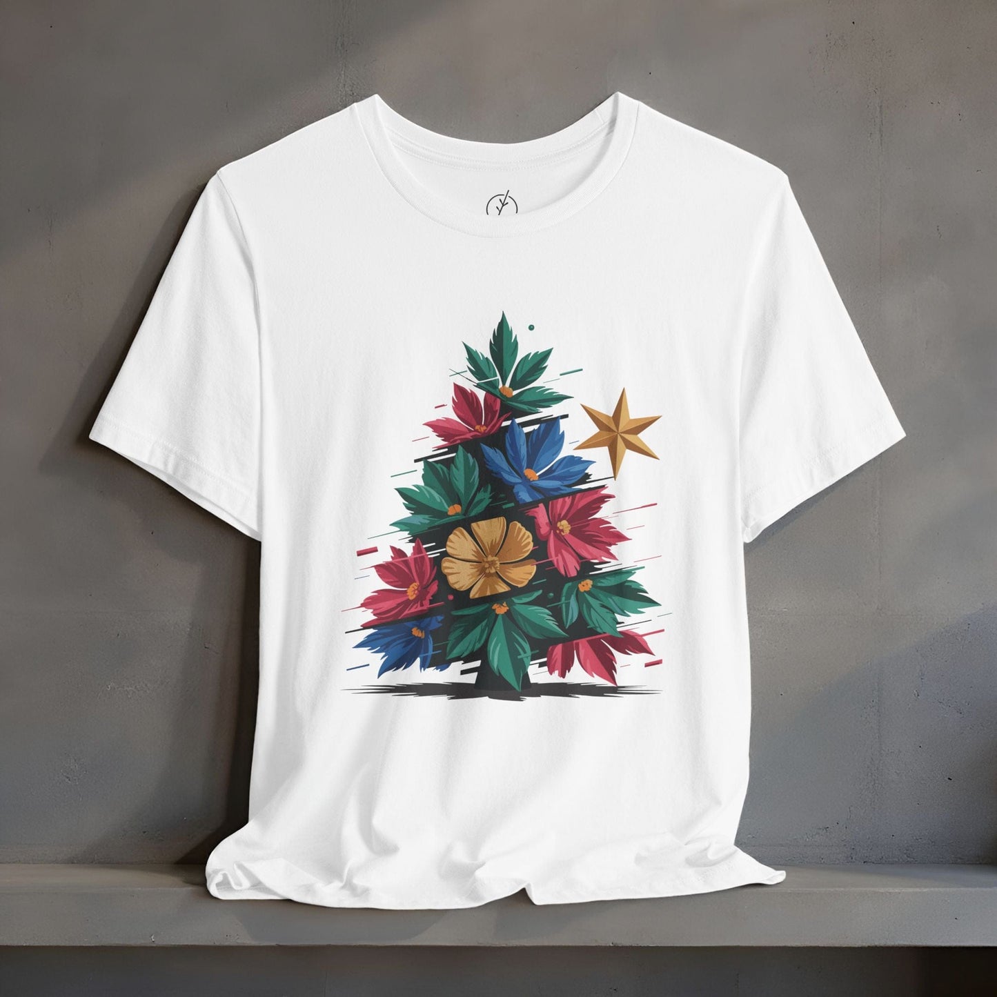 Glitch Floral Tree T-Shirt
