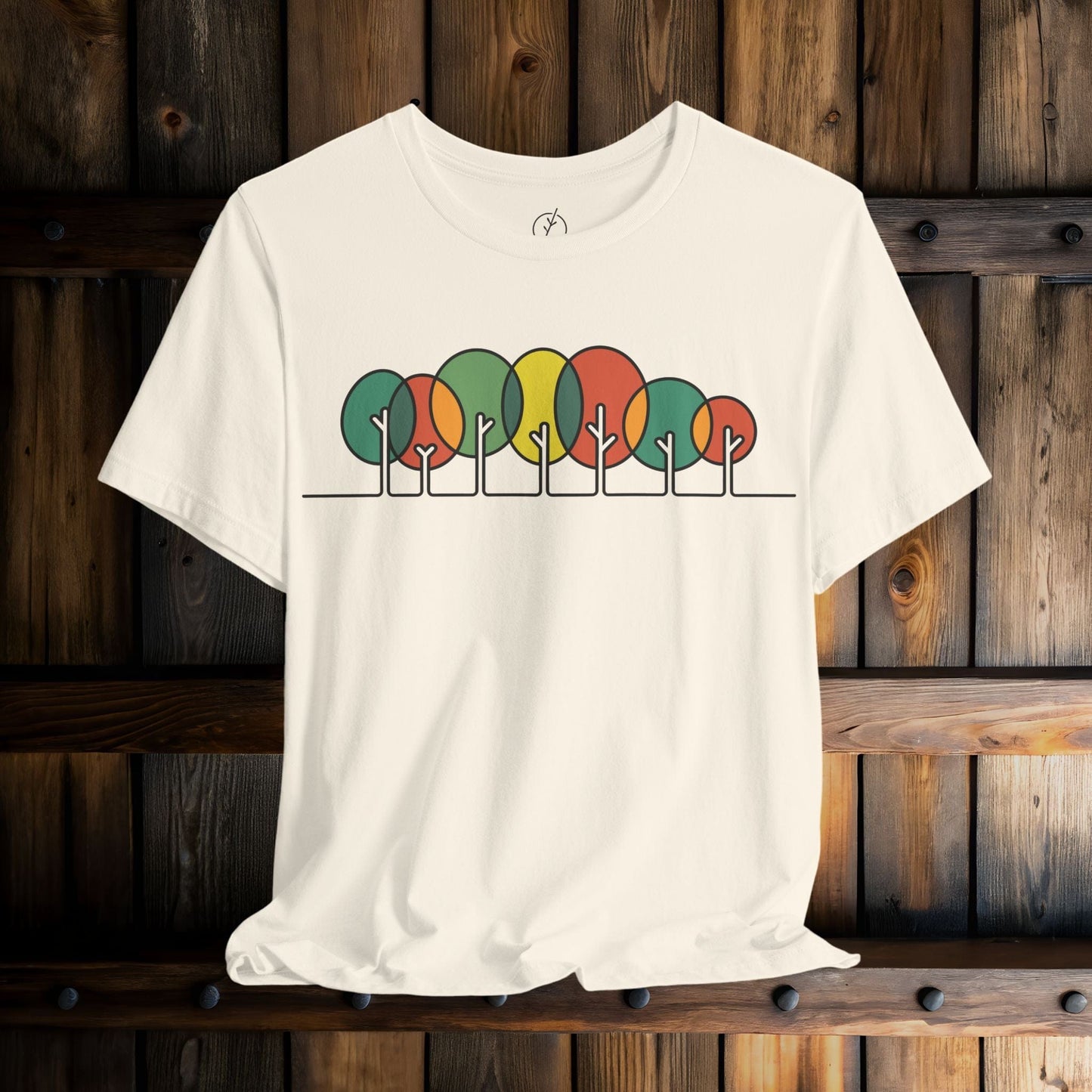Retro Circle Trees T-Shirt
