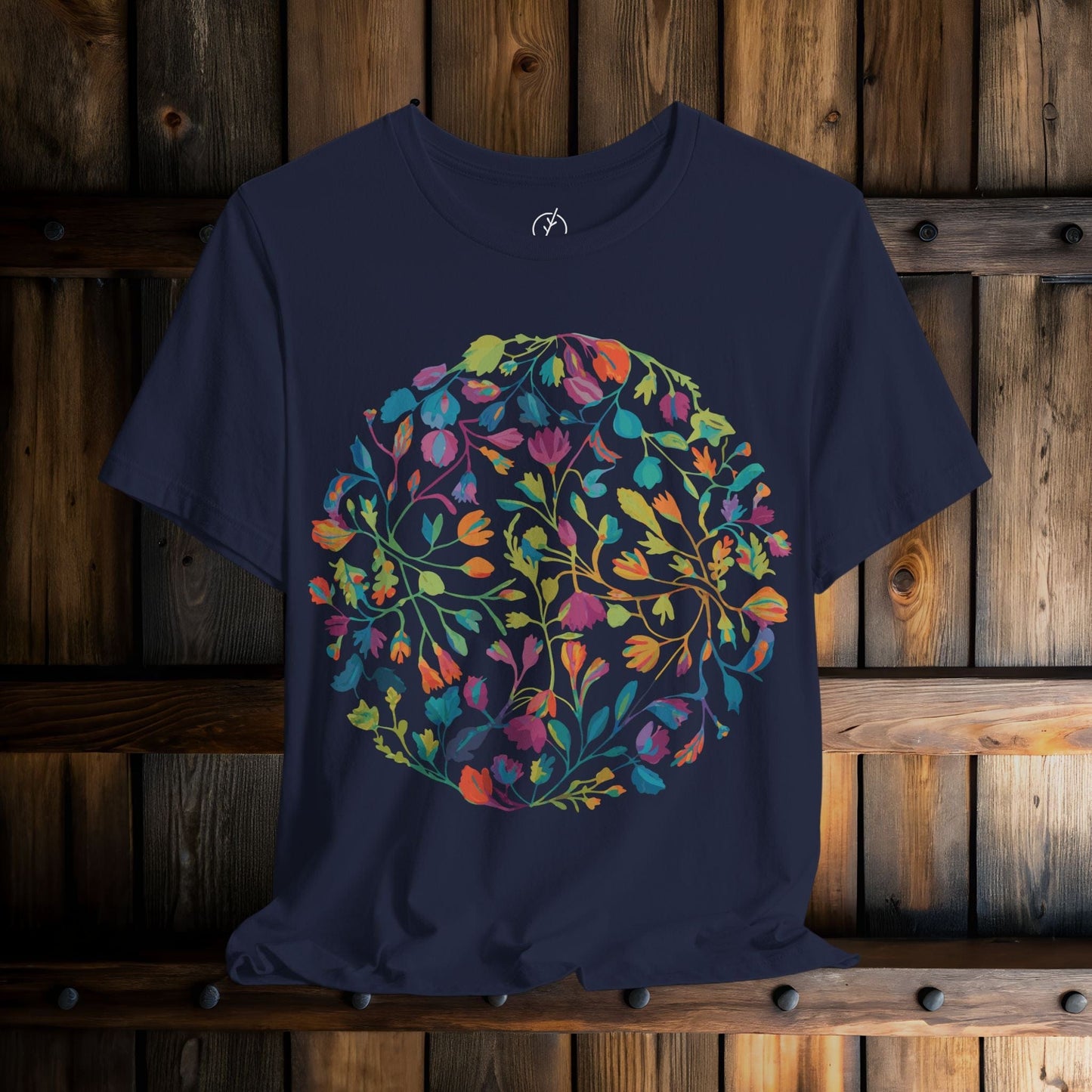 Prismatic Botanical Circle T-Shirt