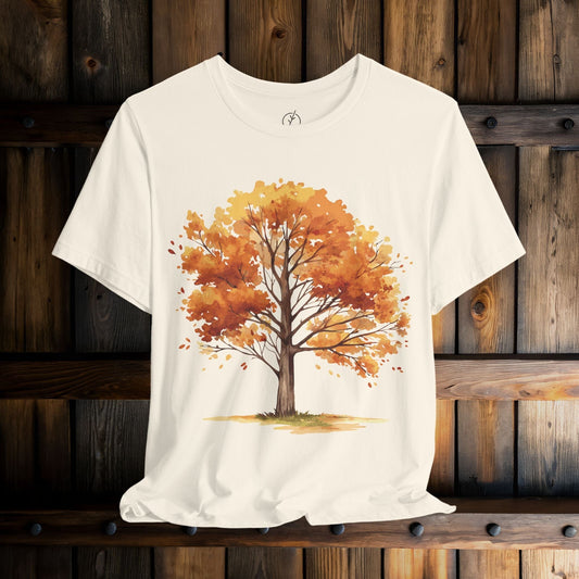 Amber Autumn Tree T-Shirt