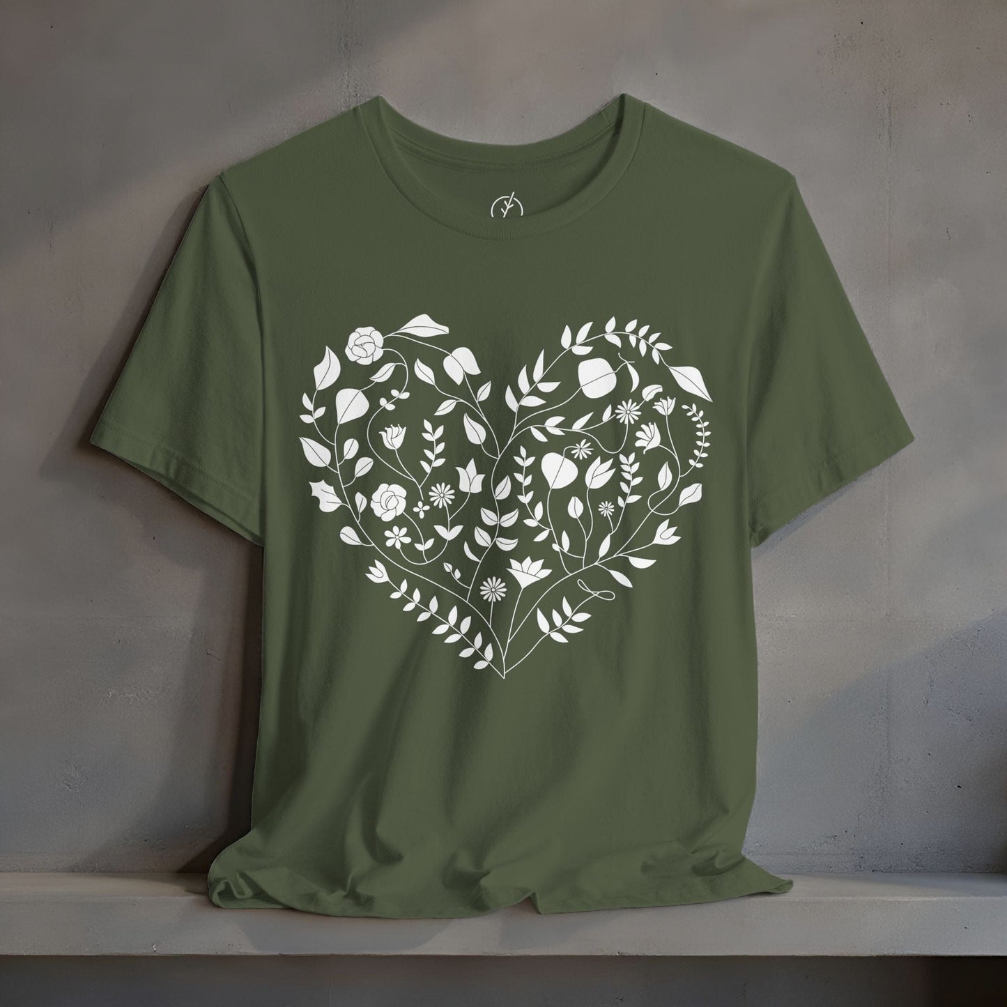 Inked Floral Heart T-Shirt