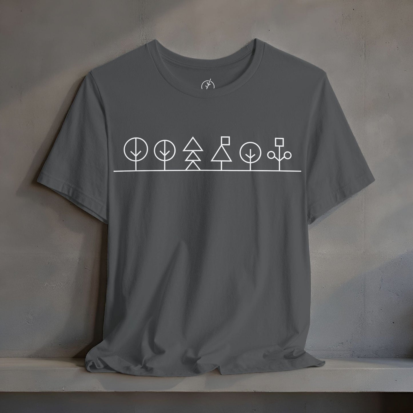 Geometric Forest Line T-Shirt
