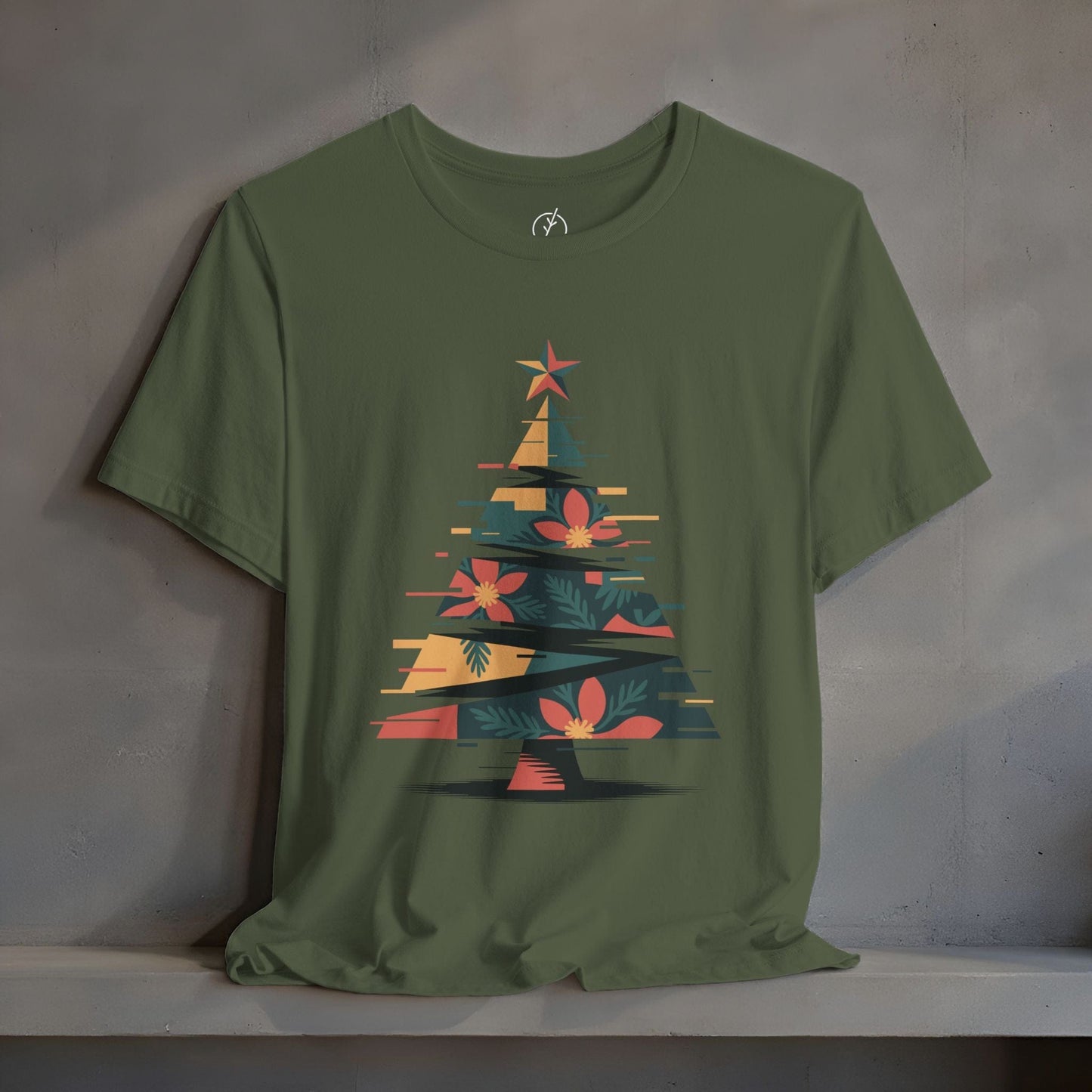Digital Glitch Tree T-Shirt