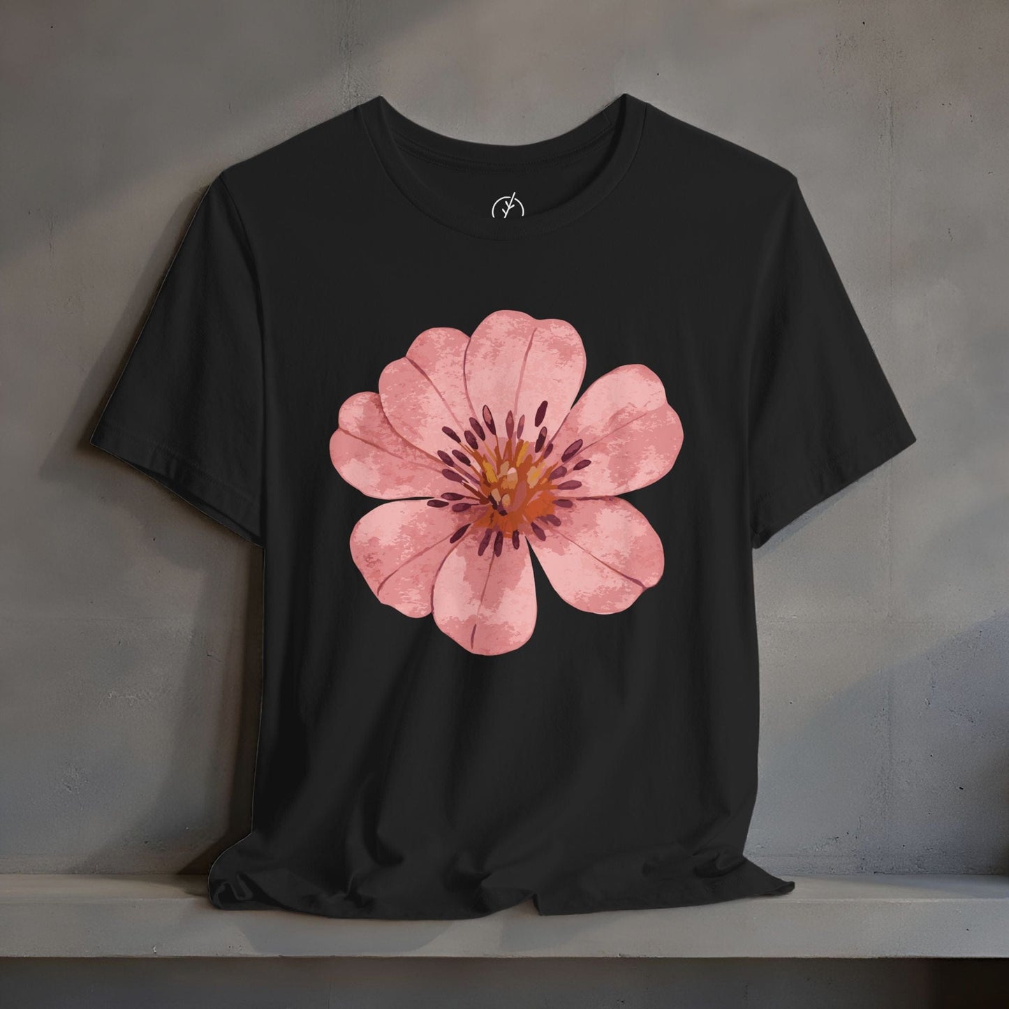 Blush Zinnia Bloom T-Shirt