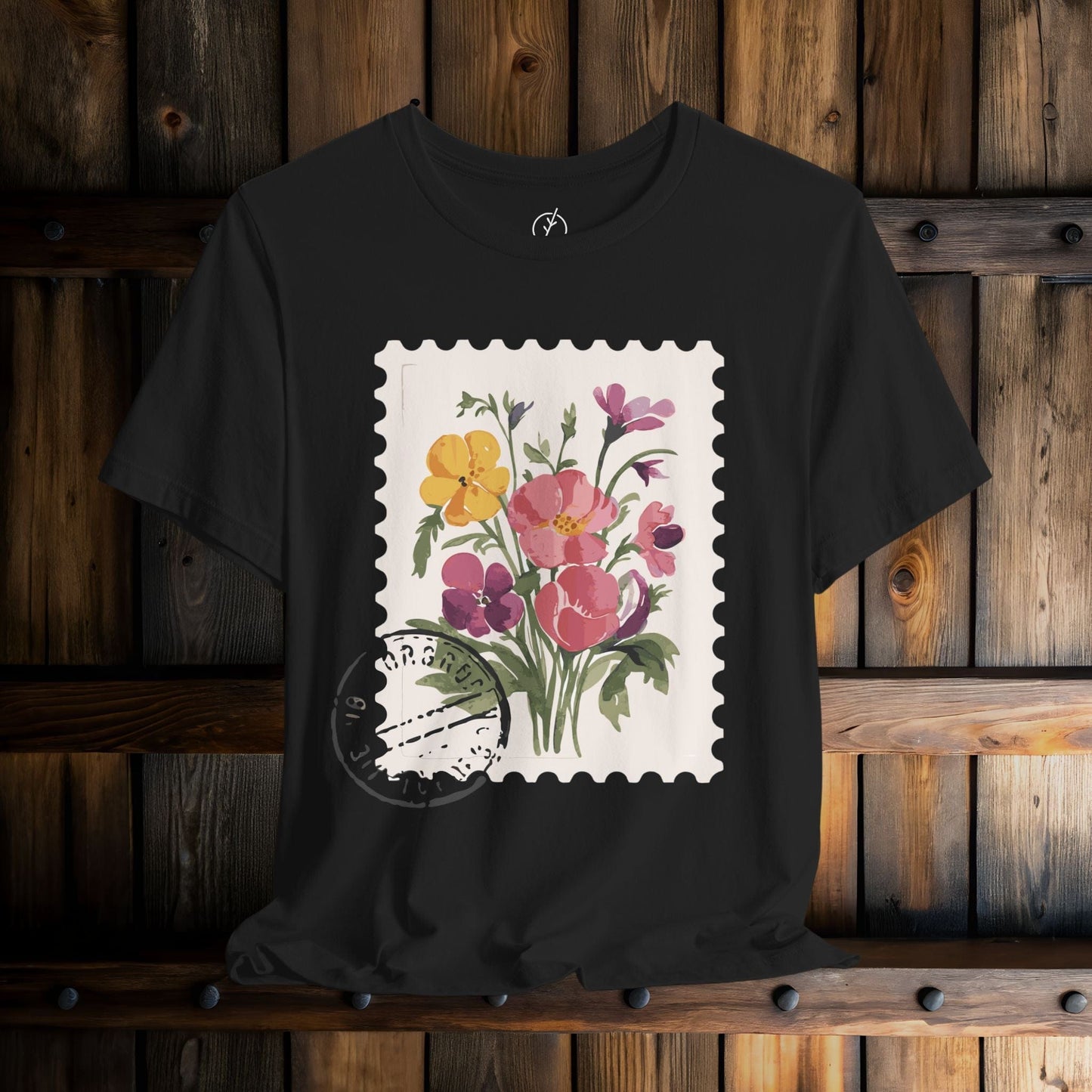 Vintage Floral Stamp T-Shirt