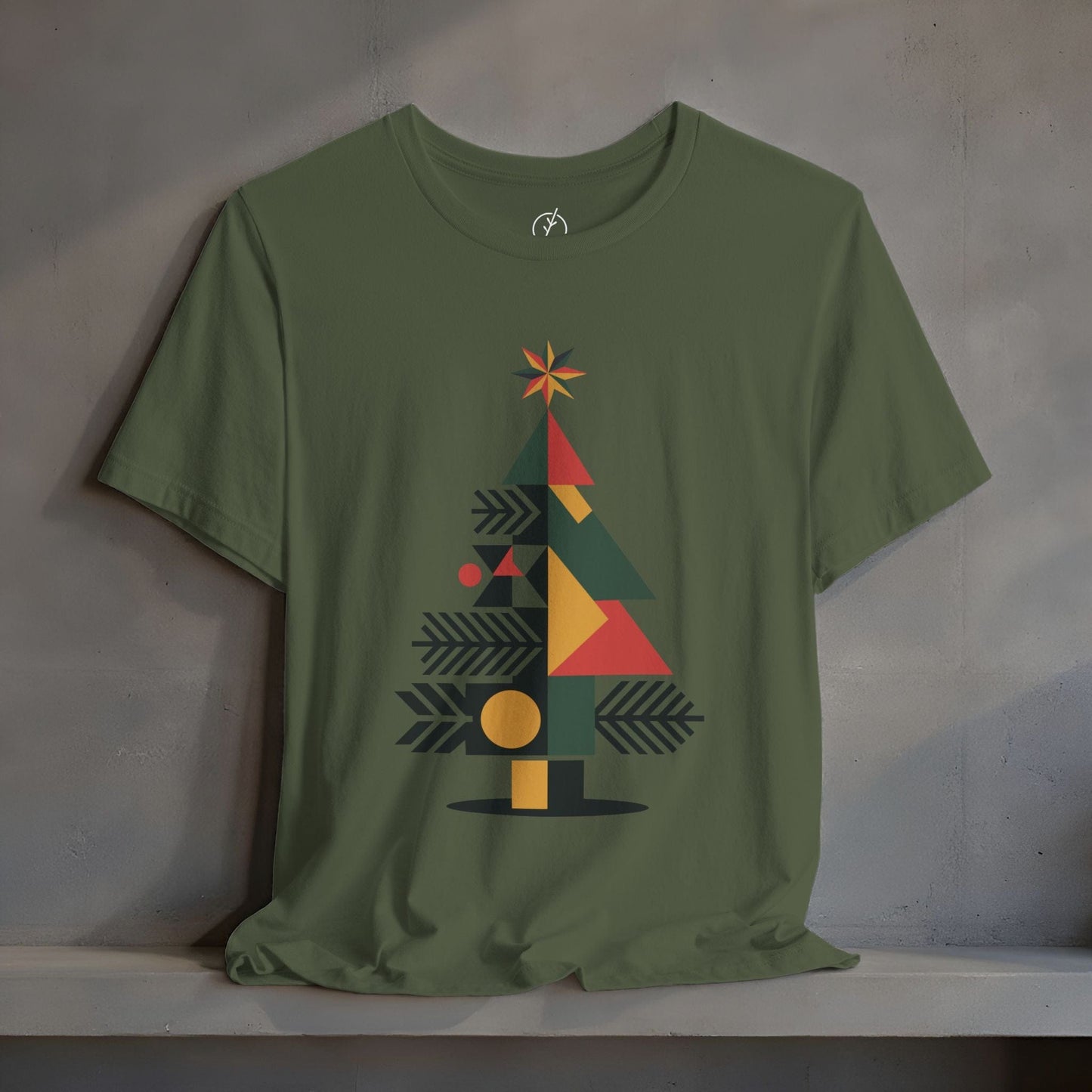 Cubist Geometry Tree T-Shirt