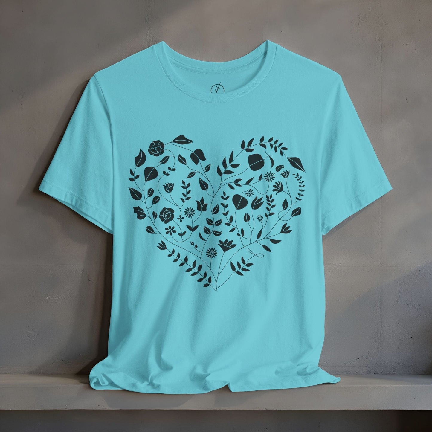 Inked Floral Heart T-Shirt
