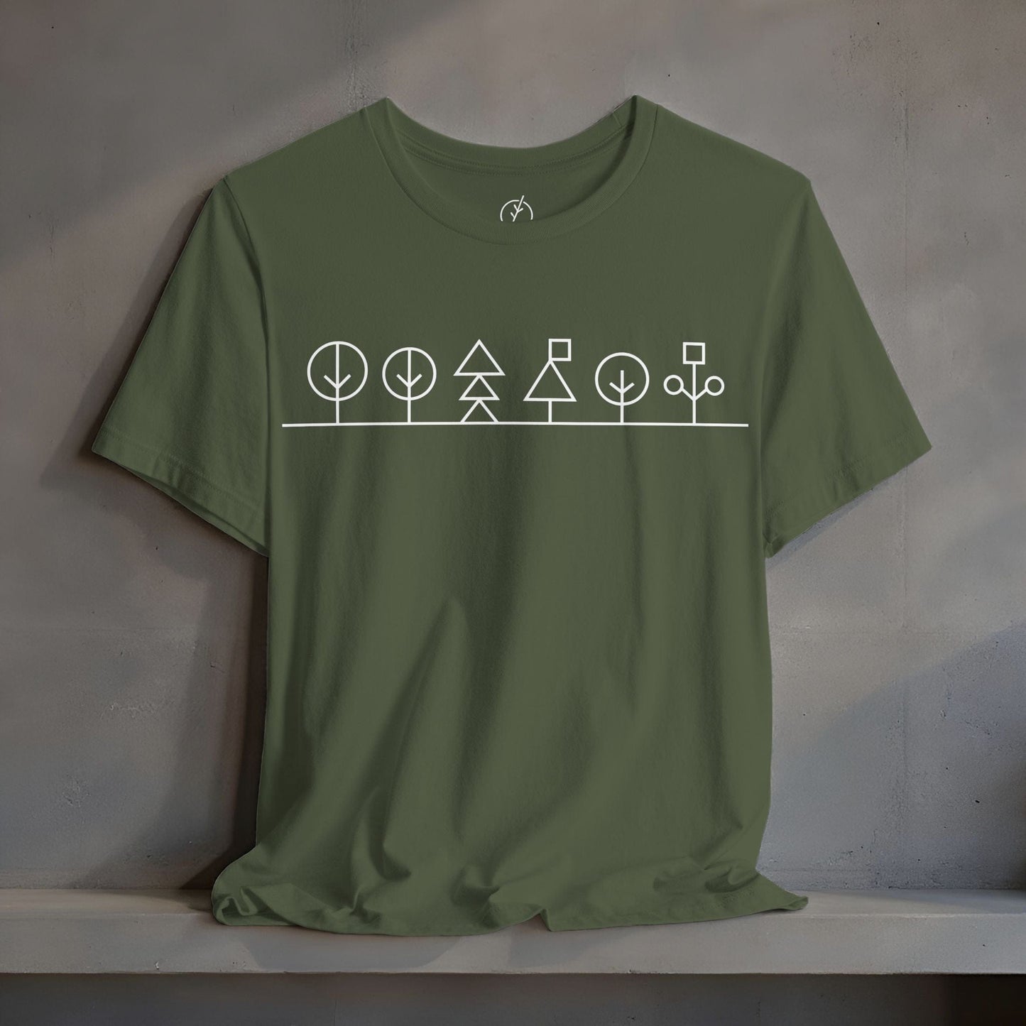 Geometric Forest Line T-Shirt
