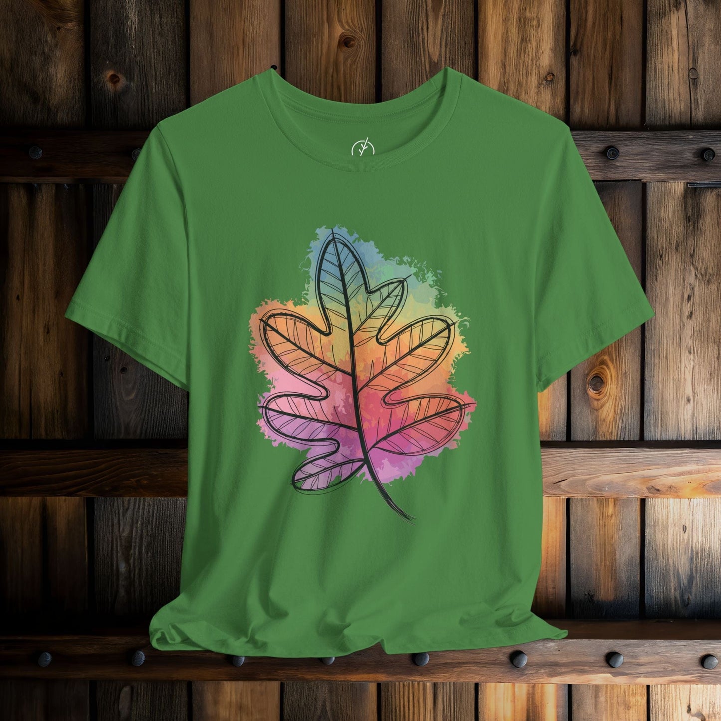 Rainbow Oak Leaf T-Shirt