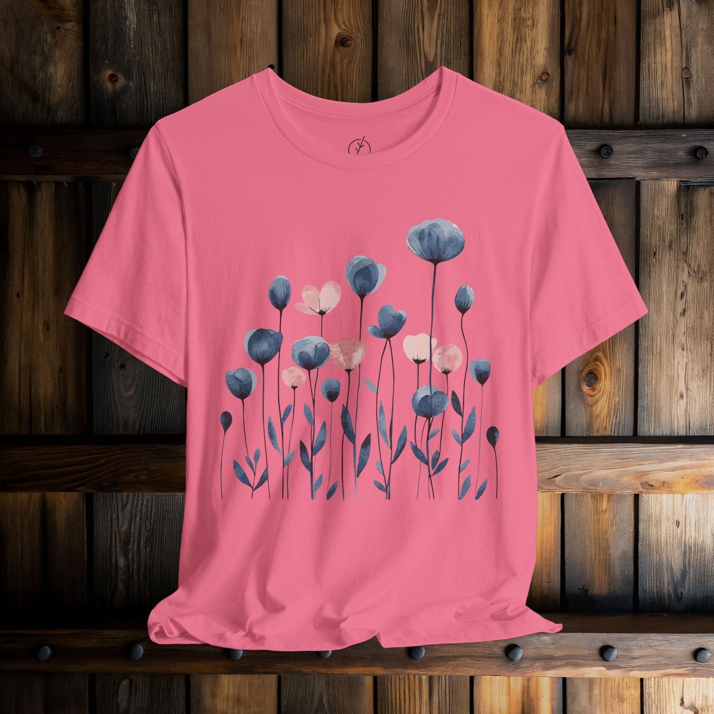 Indigo Meadow Blooms T-Shirt