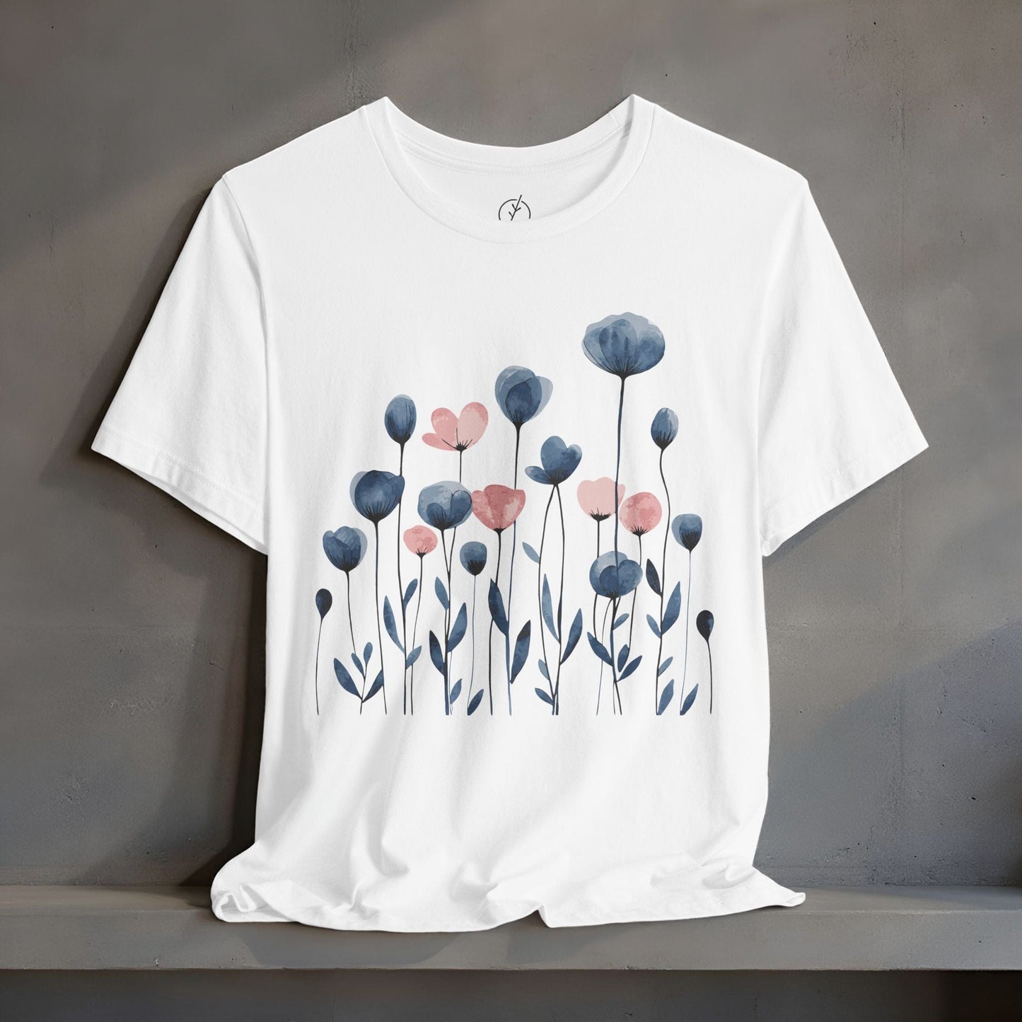 Indigo Meadow Blooms T-Shirt