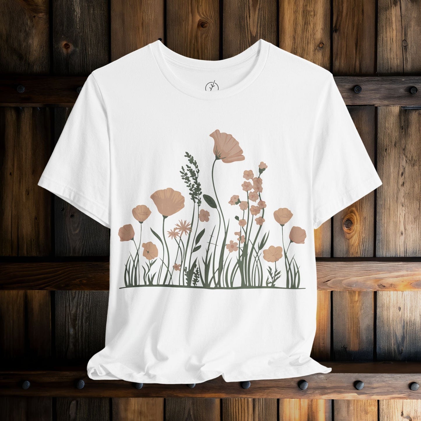 Blush Meadow Border T-Shirt