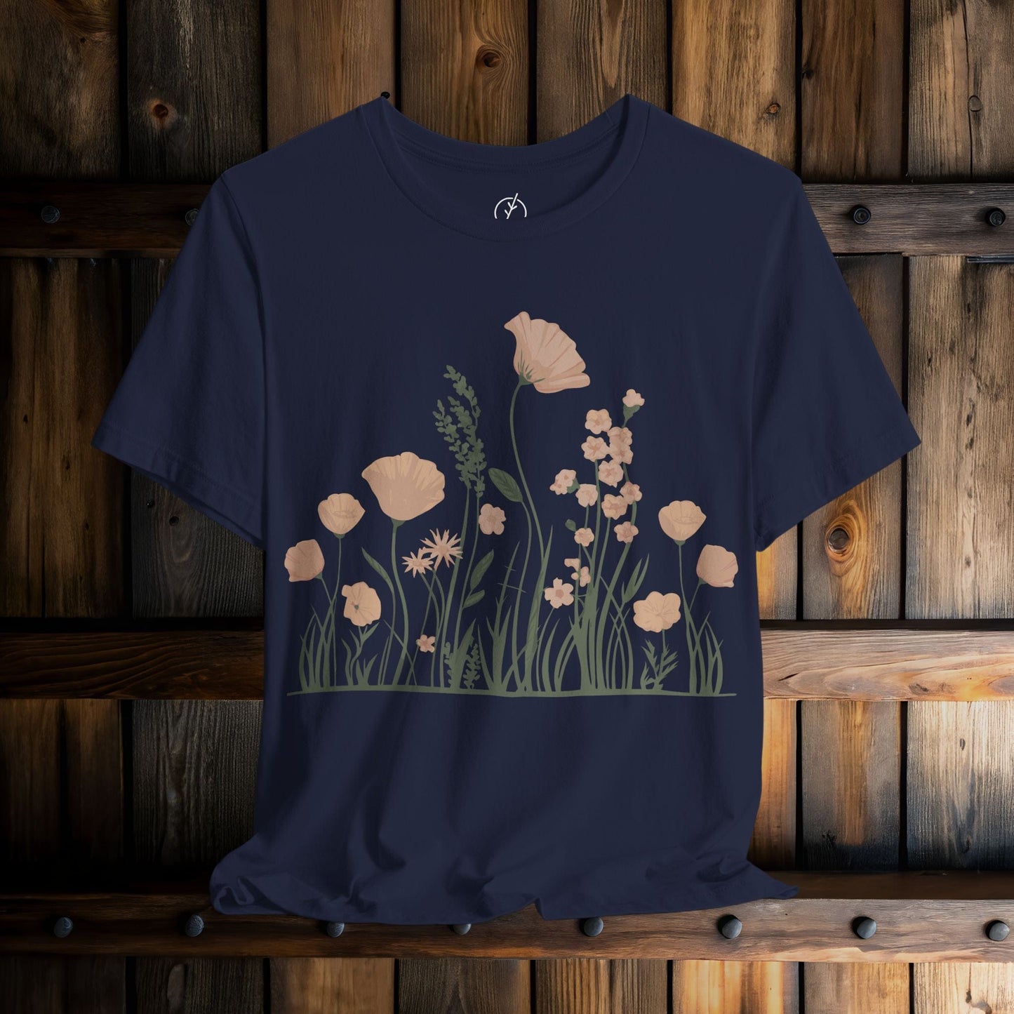 Blush Meadow Border T-Shirt
