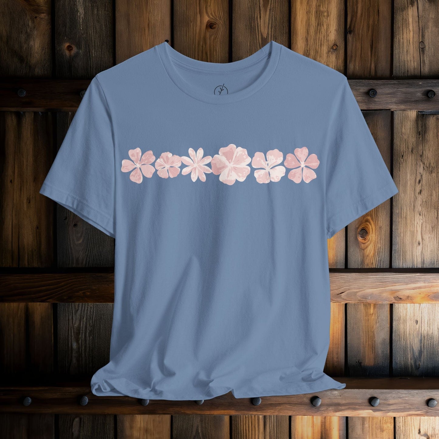 Blush Blossom Border T-Shirt