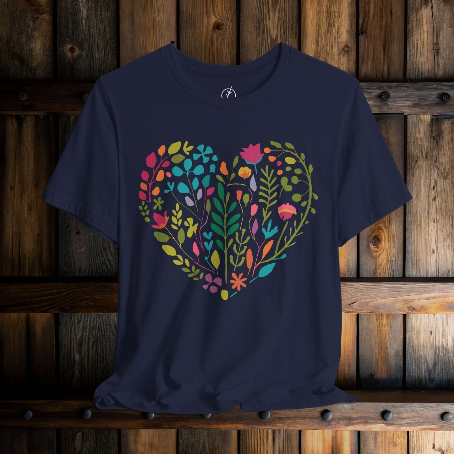 Boho Floral Heart T-Shirt