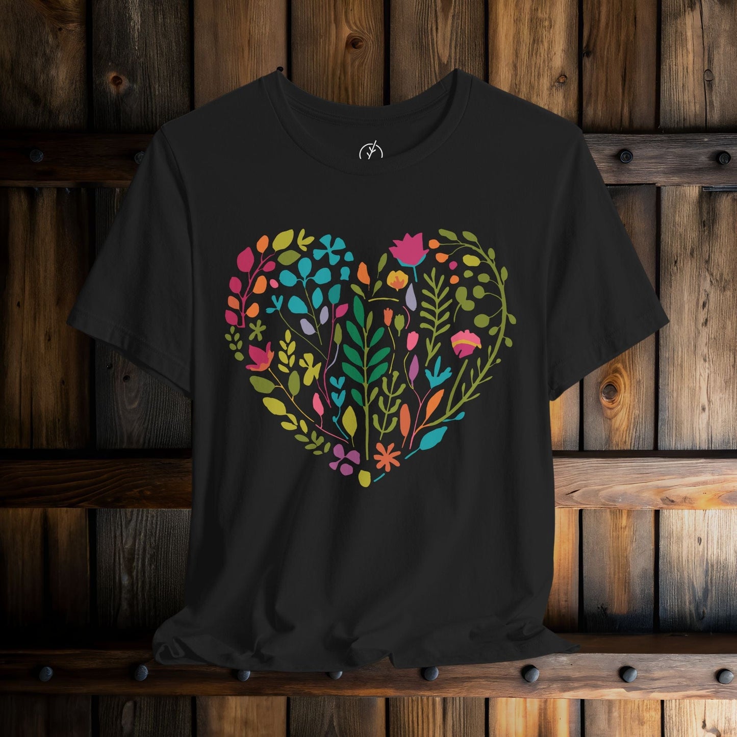 Boho Floral Heart T-Shirt