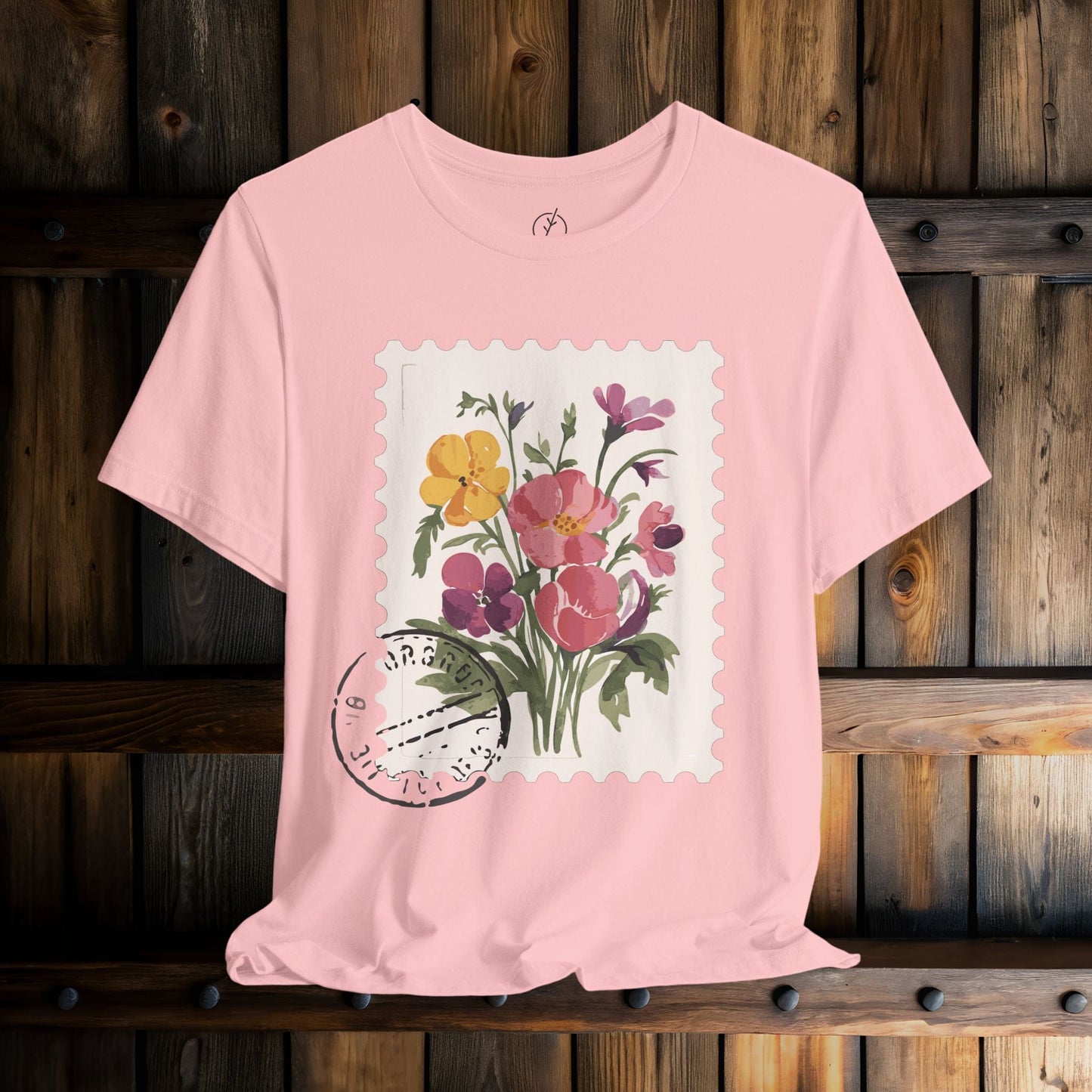 Vintage Floral Stamp T-Shirt