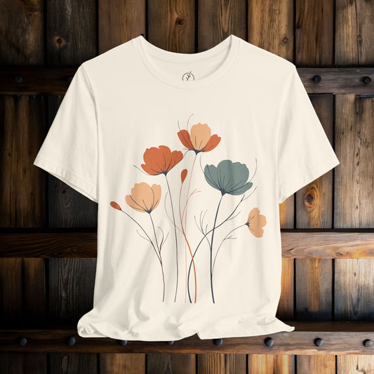 Airy Line Blossoms T-Shirt