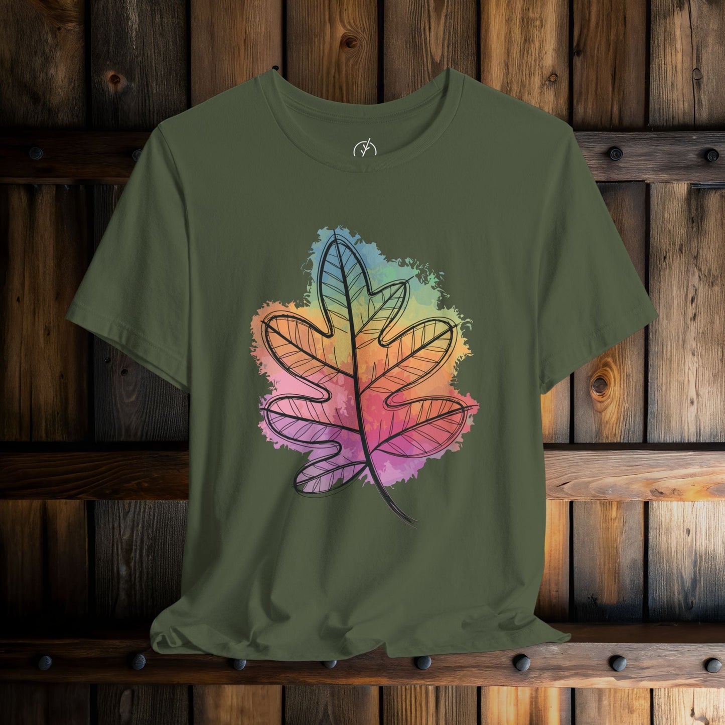 Rainbow Oak Leaf T-Shirt