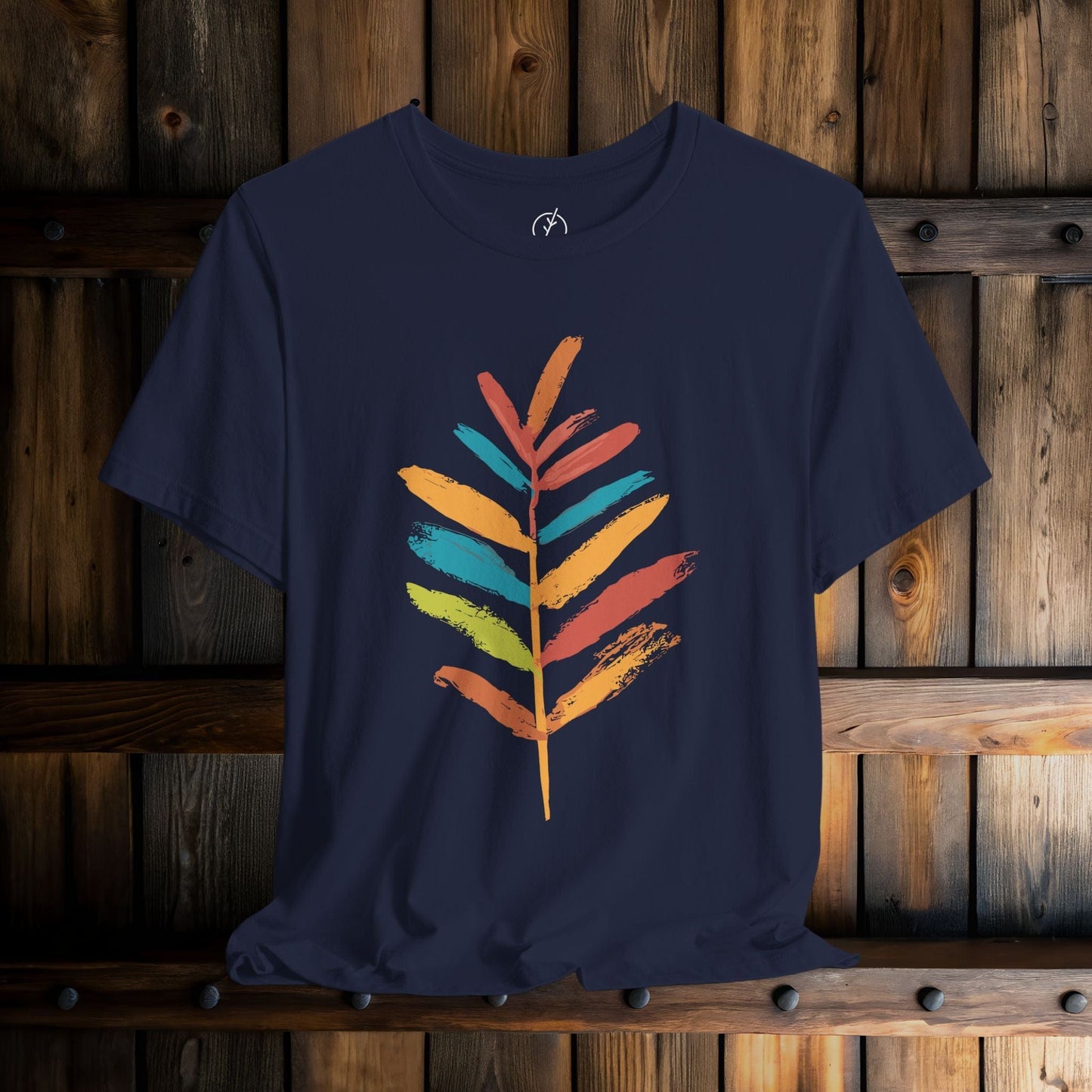 Rainbow Brush Leaf T-Shirt