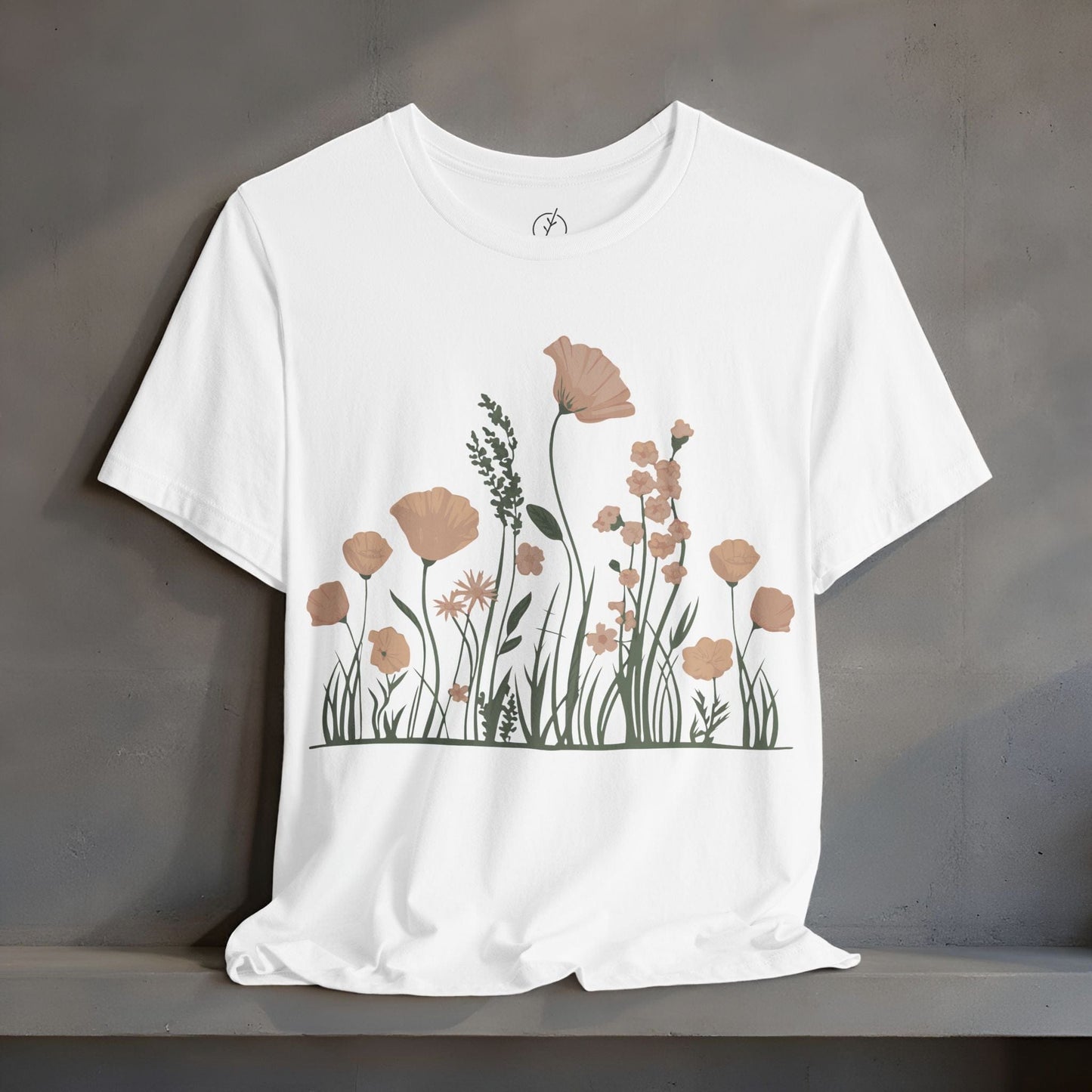 Blush Meadow Border T-Shirt