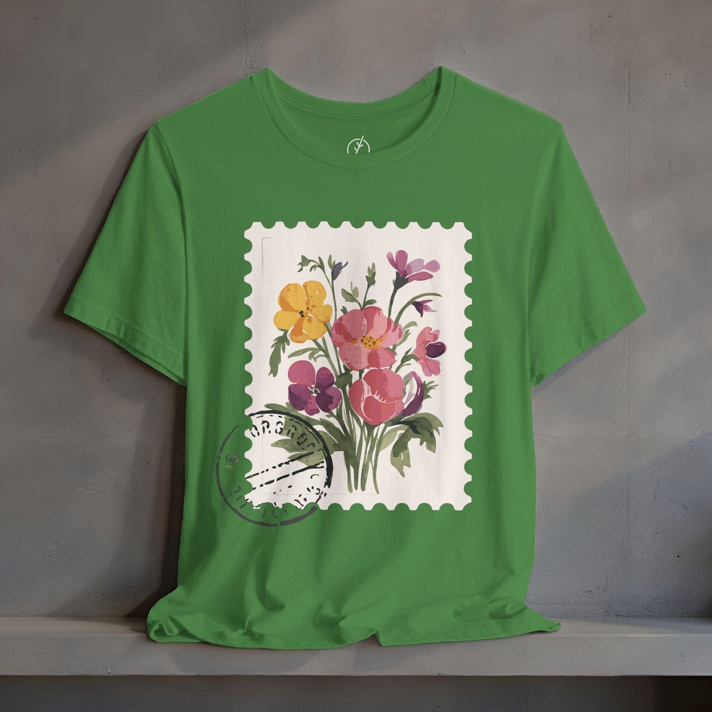 Vintage Floral Stamp T-Shirt