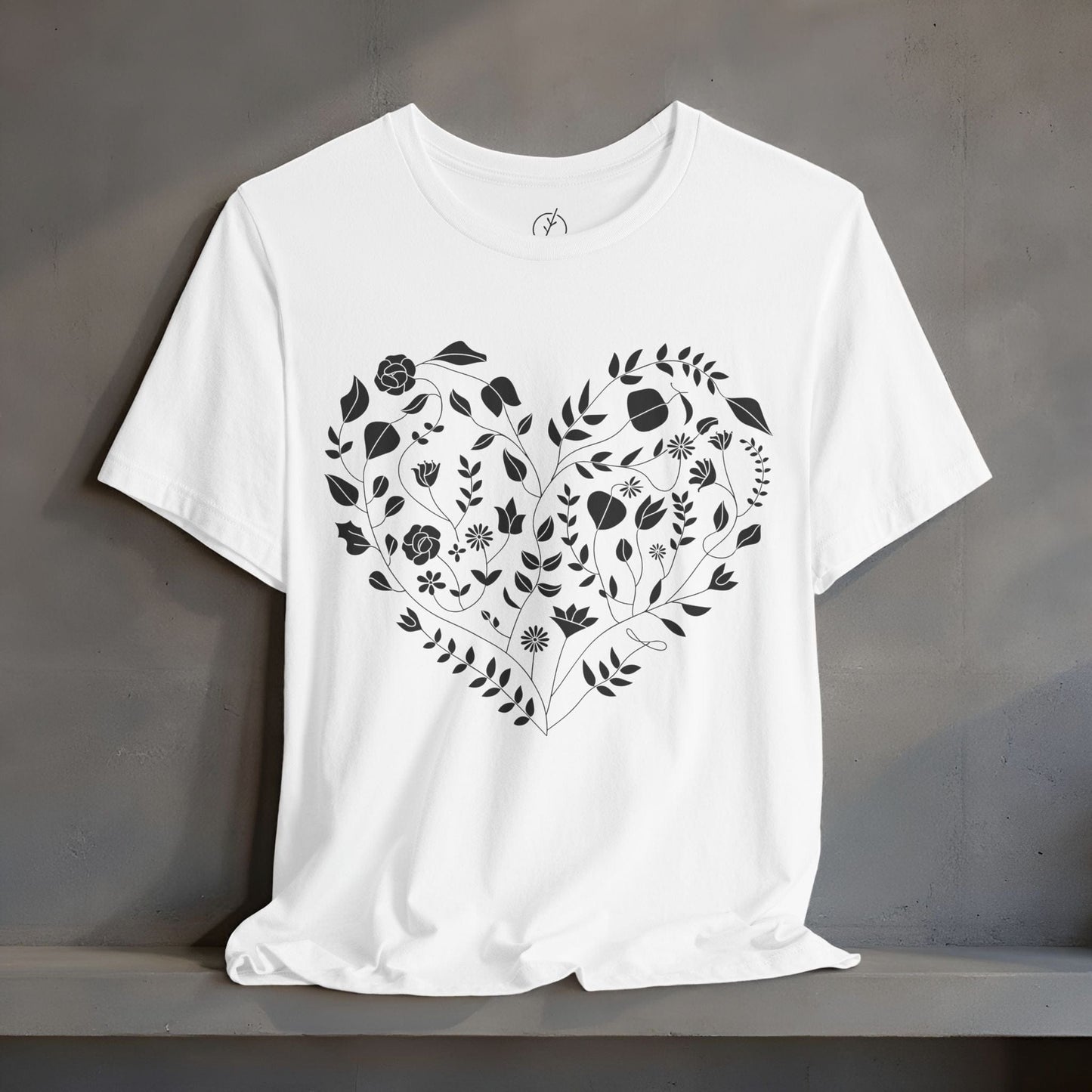 Inked Floral Heart T-Shirt