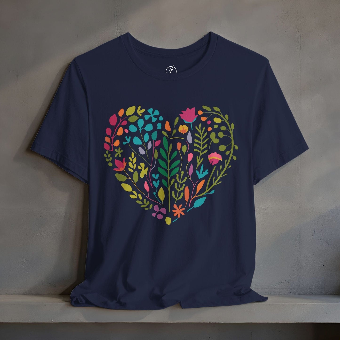 Boho Floral Heart T-Shirt