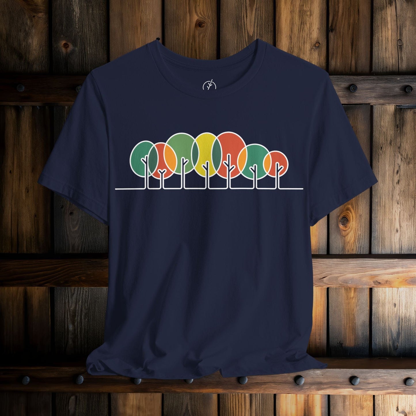 Retro Circle Trees T-Shirt