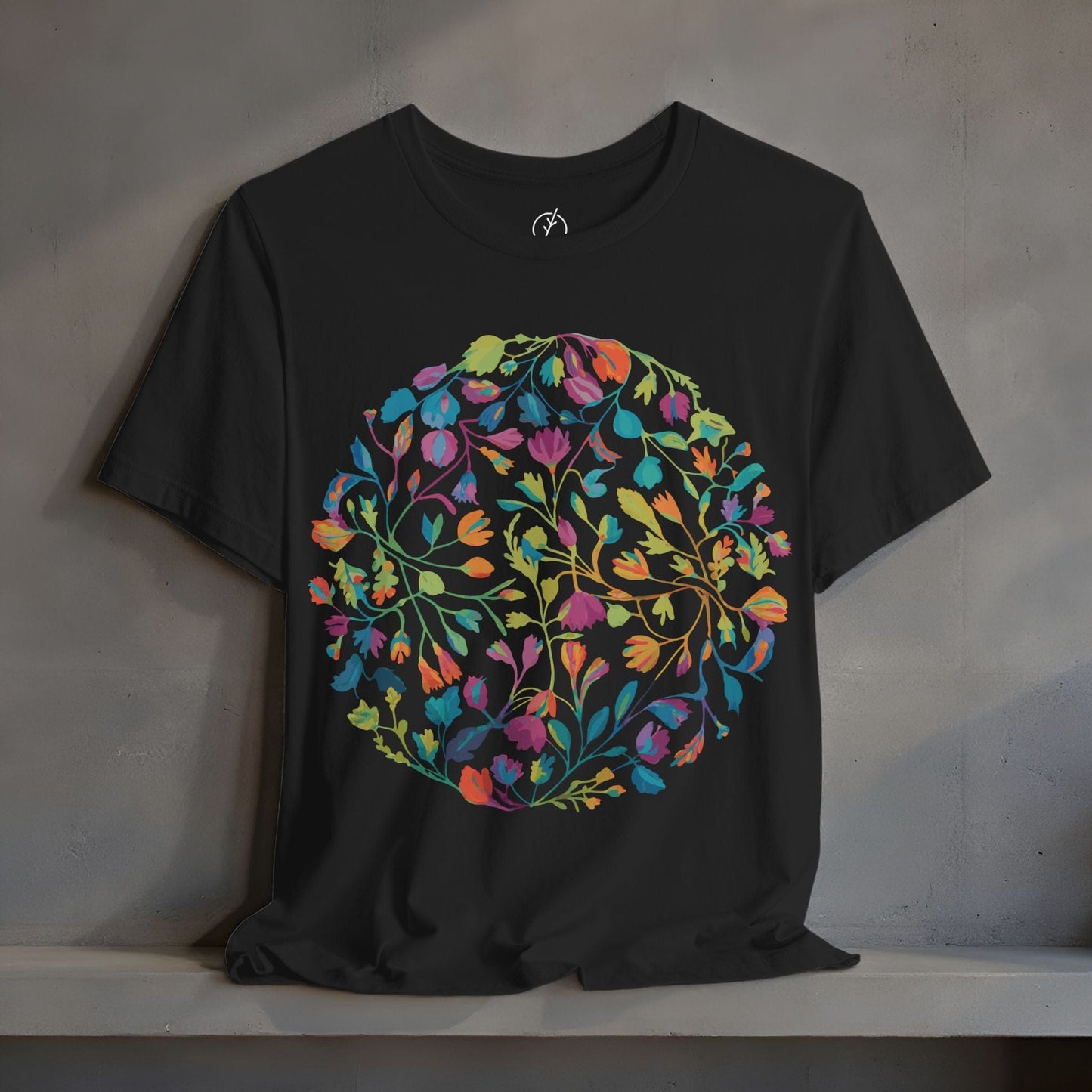 Prismatic Botanical Circle T-Shirt
