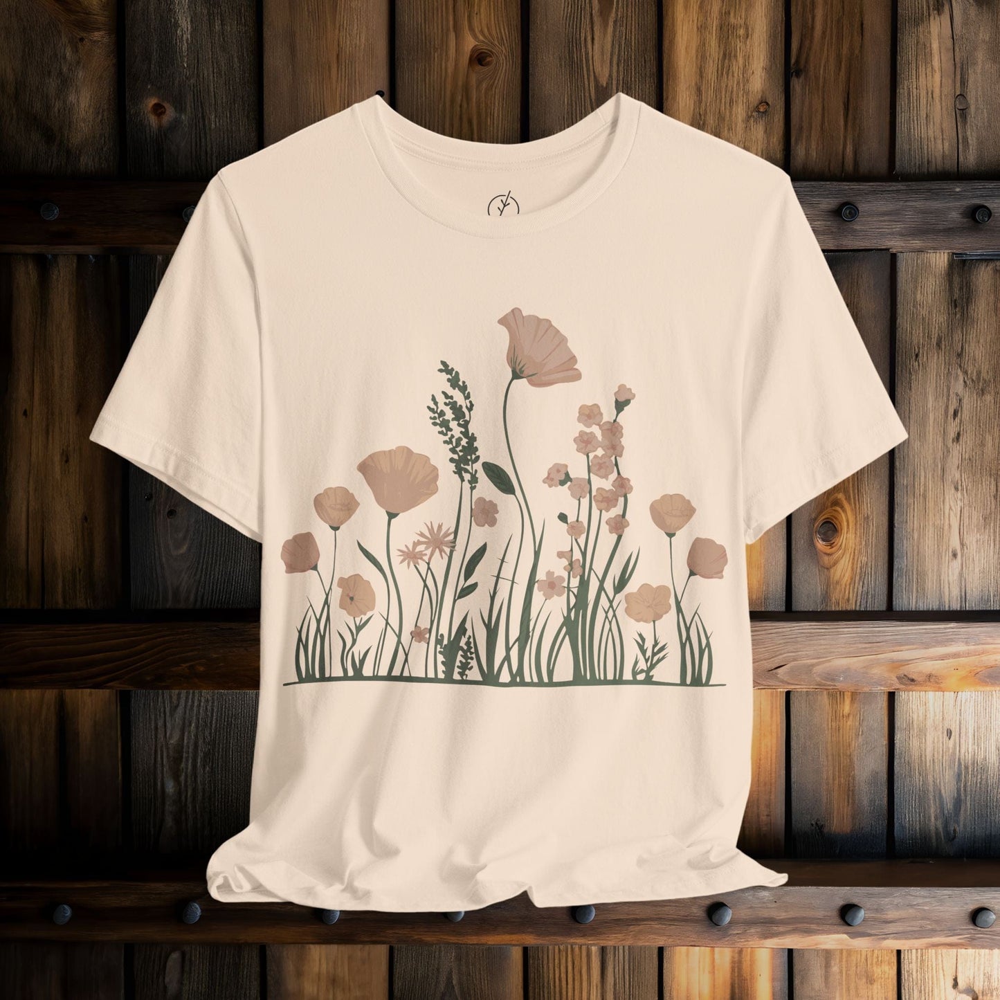 Blush Meadow Border T-Shirt