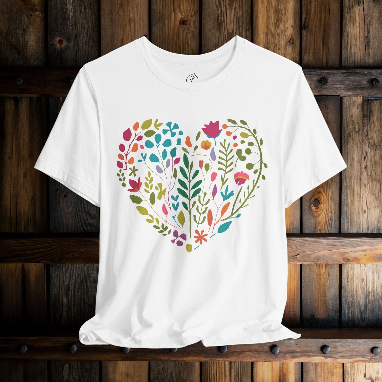 Boho Floral Heart T-Shirt