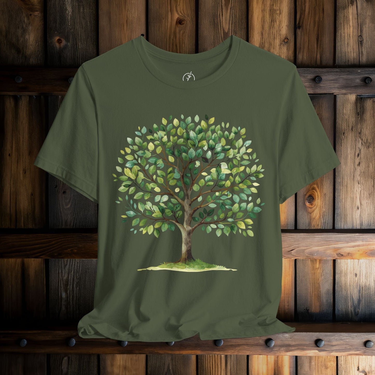 Verdant Watercolor Tree T-Shirt