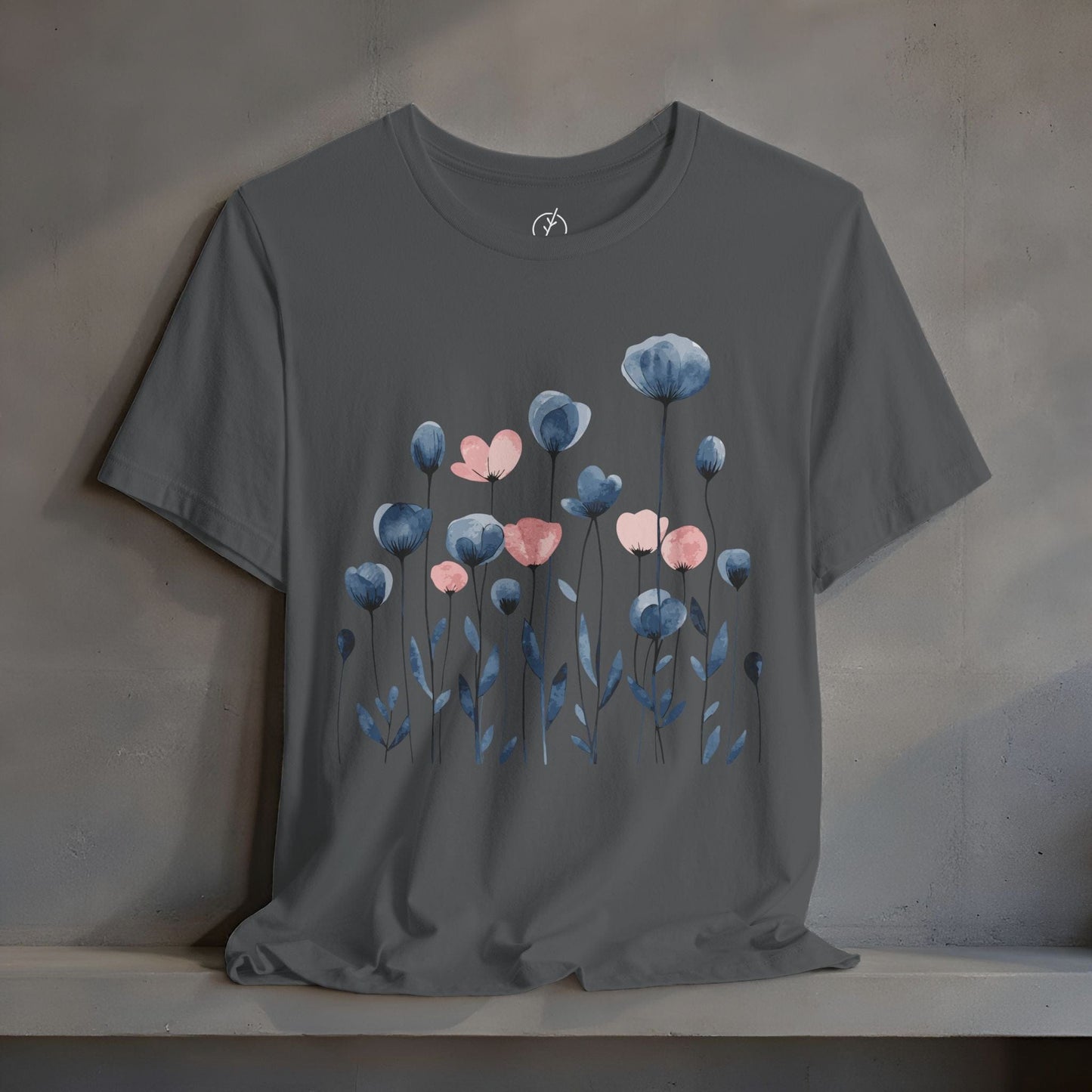 Indigo Meadow Blooms T-Shirt