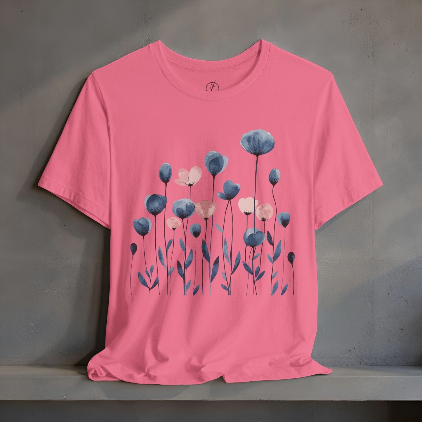 Indigo Meadow Blooms T-Shirt