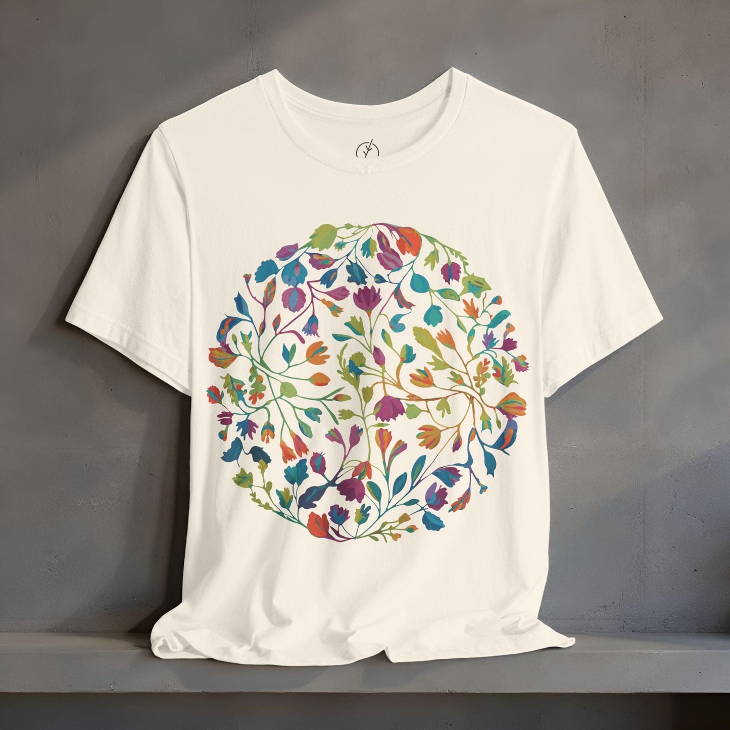 Prismatic Botanical Circle T-Shirt