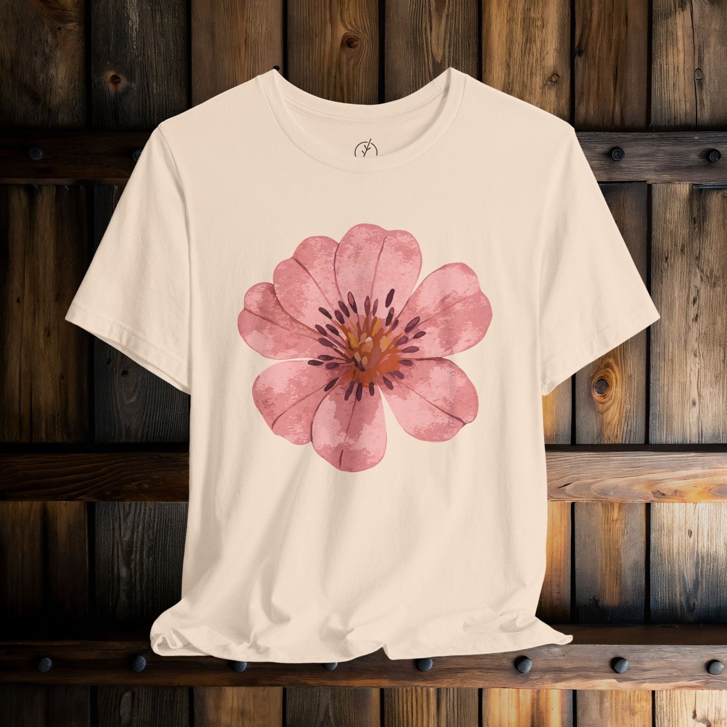 Blush Zinnia Bloom T-Shirt