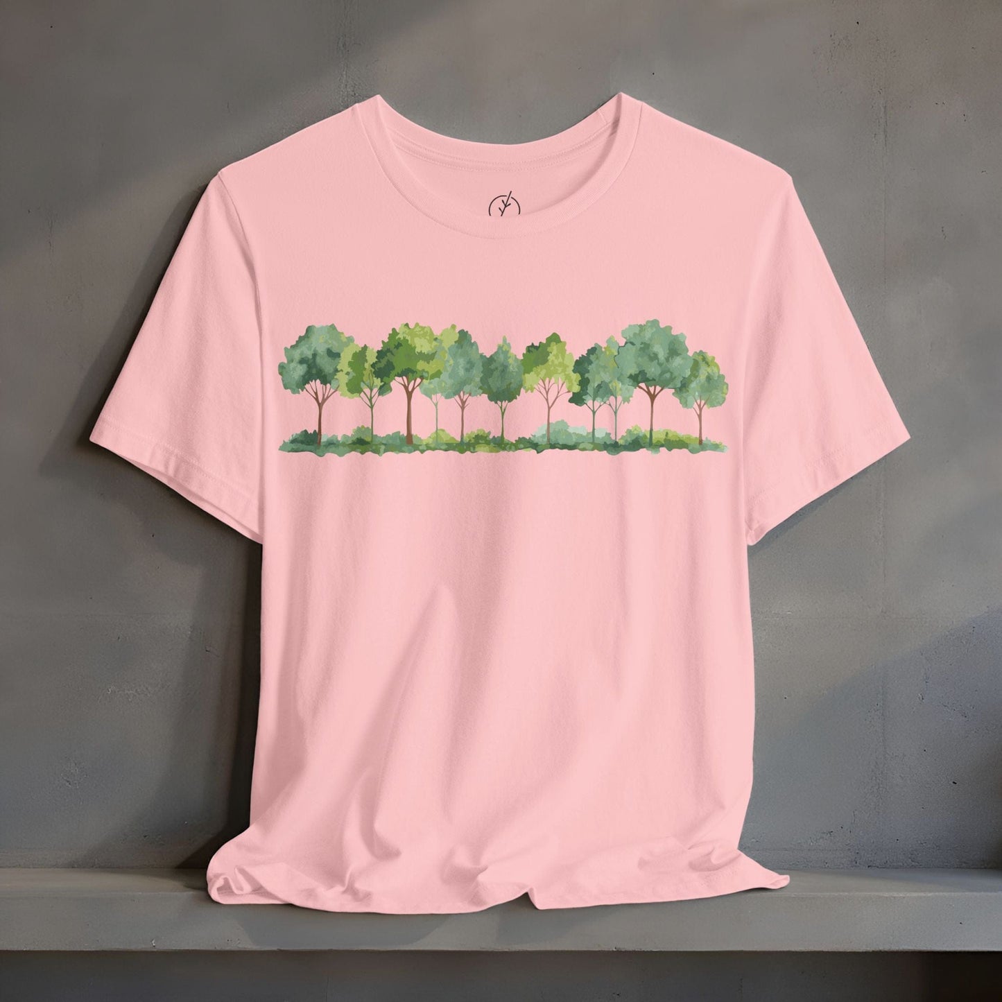 Watercolor Grove Border T-Shirt