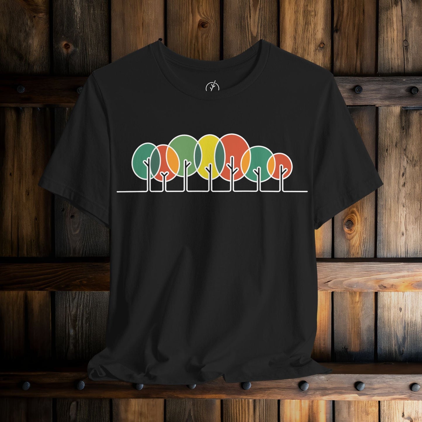 Retro Circle Trees T-Shirt