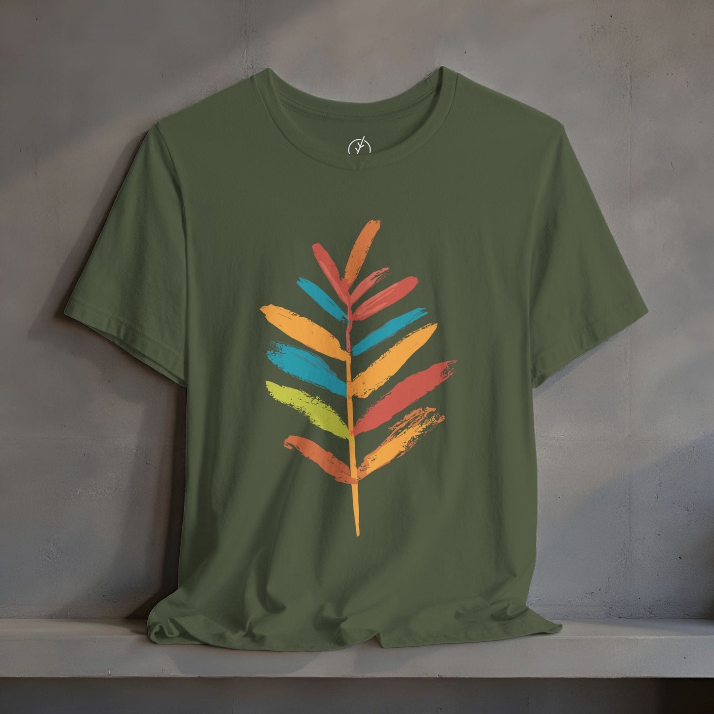 Rainbow Brush Leaf T-Shirt