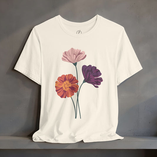 Vivid Trio Blooms T-Shirt
