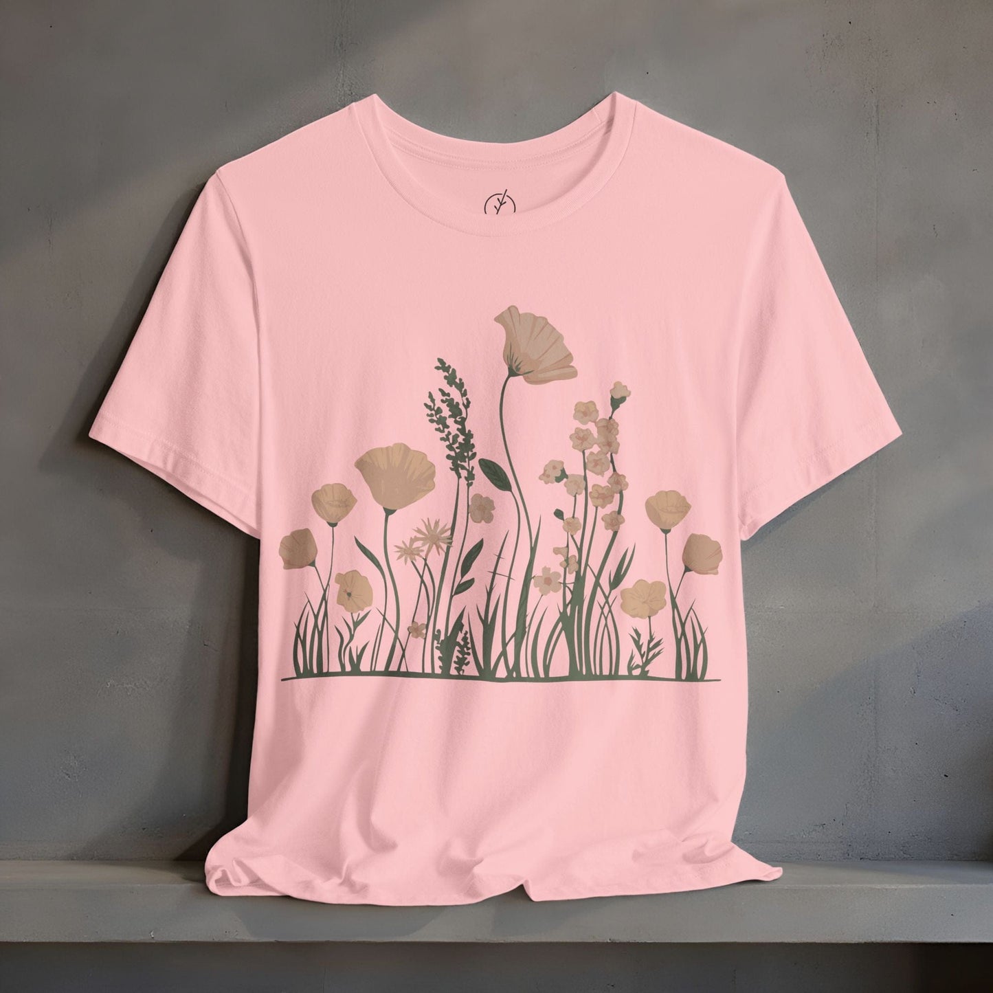 Blush Meadow Border T-Shirt