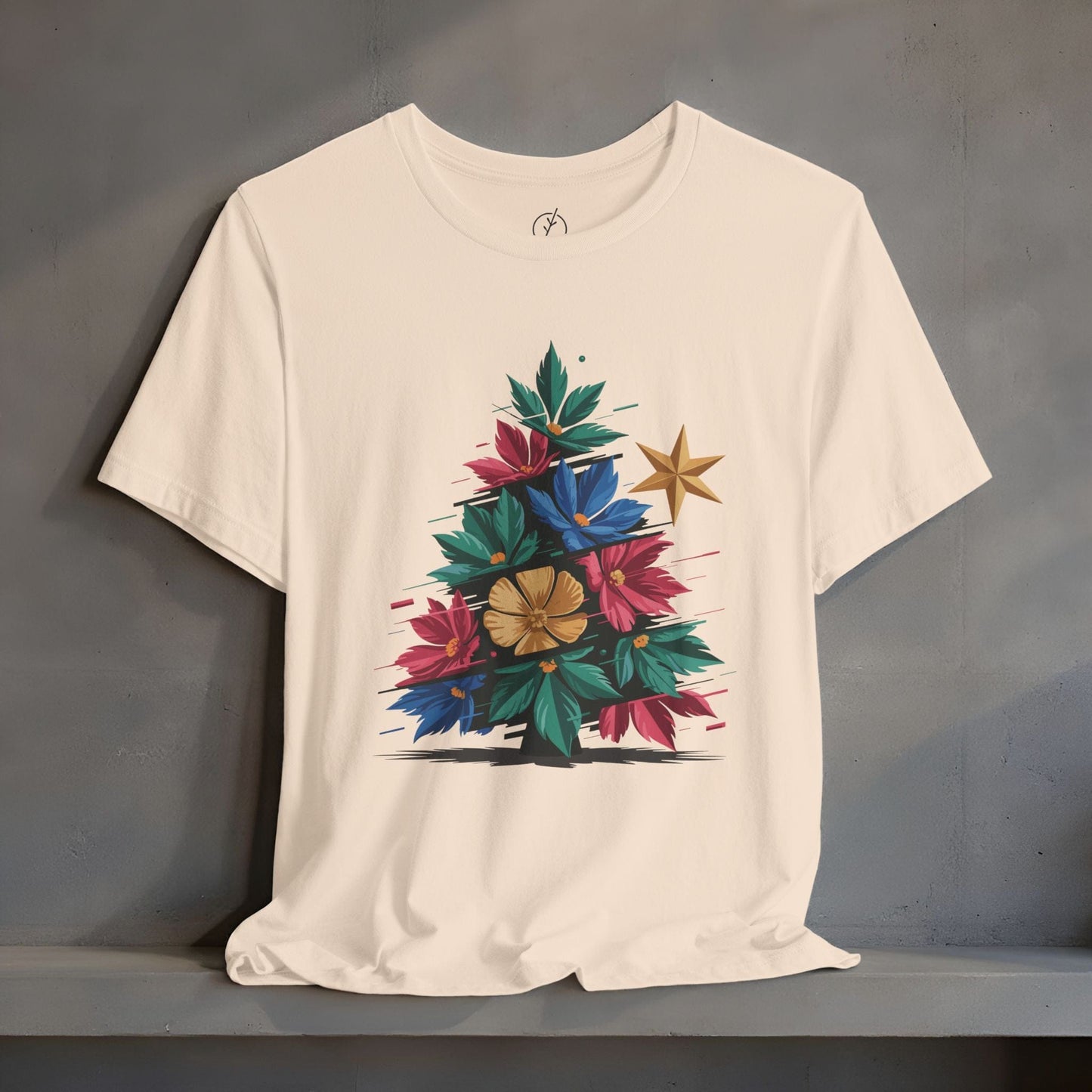 Glitch Floral Tree T-Shirt