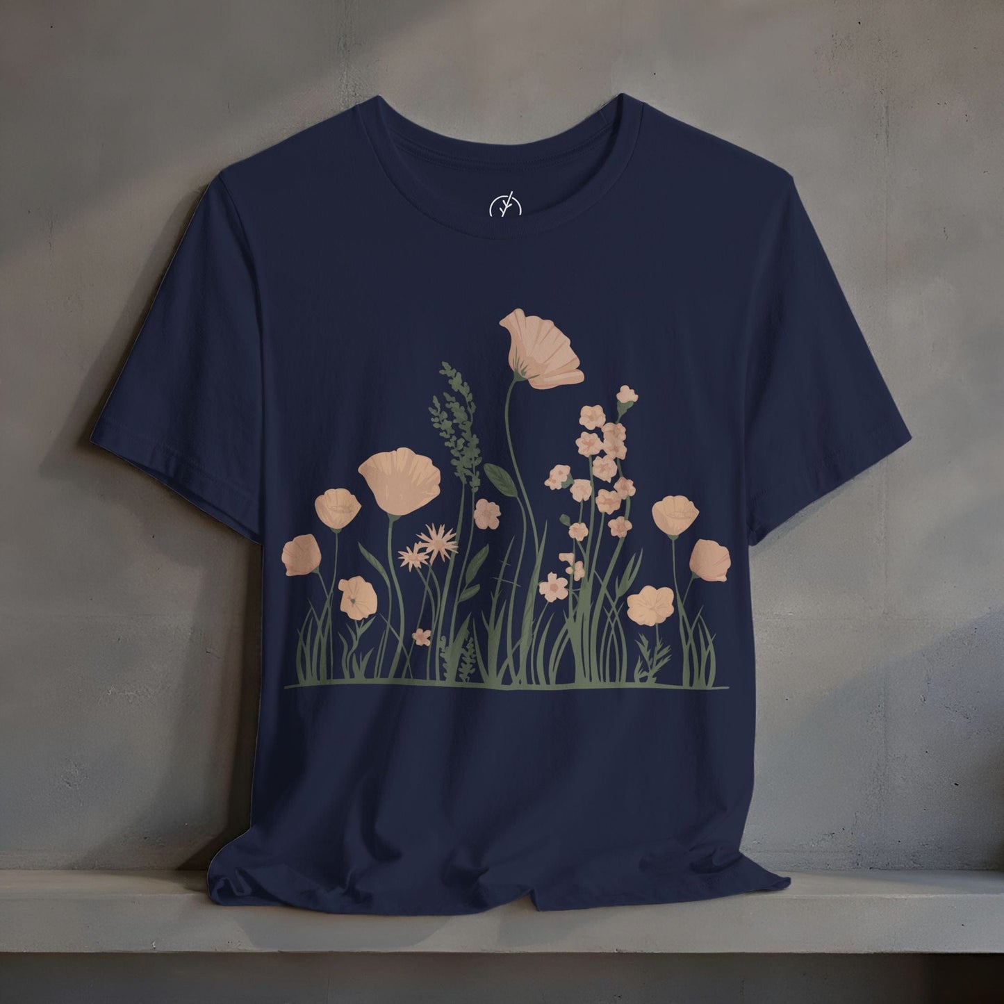 Blush Meadow Border T-Shirt