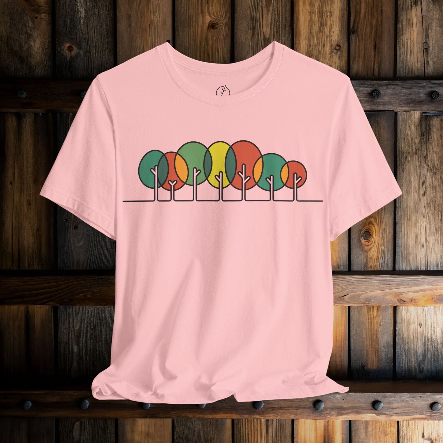 Retro Circle Trees T-Shirt