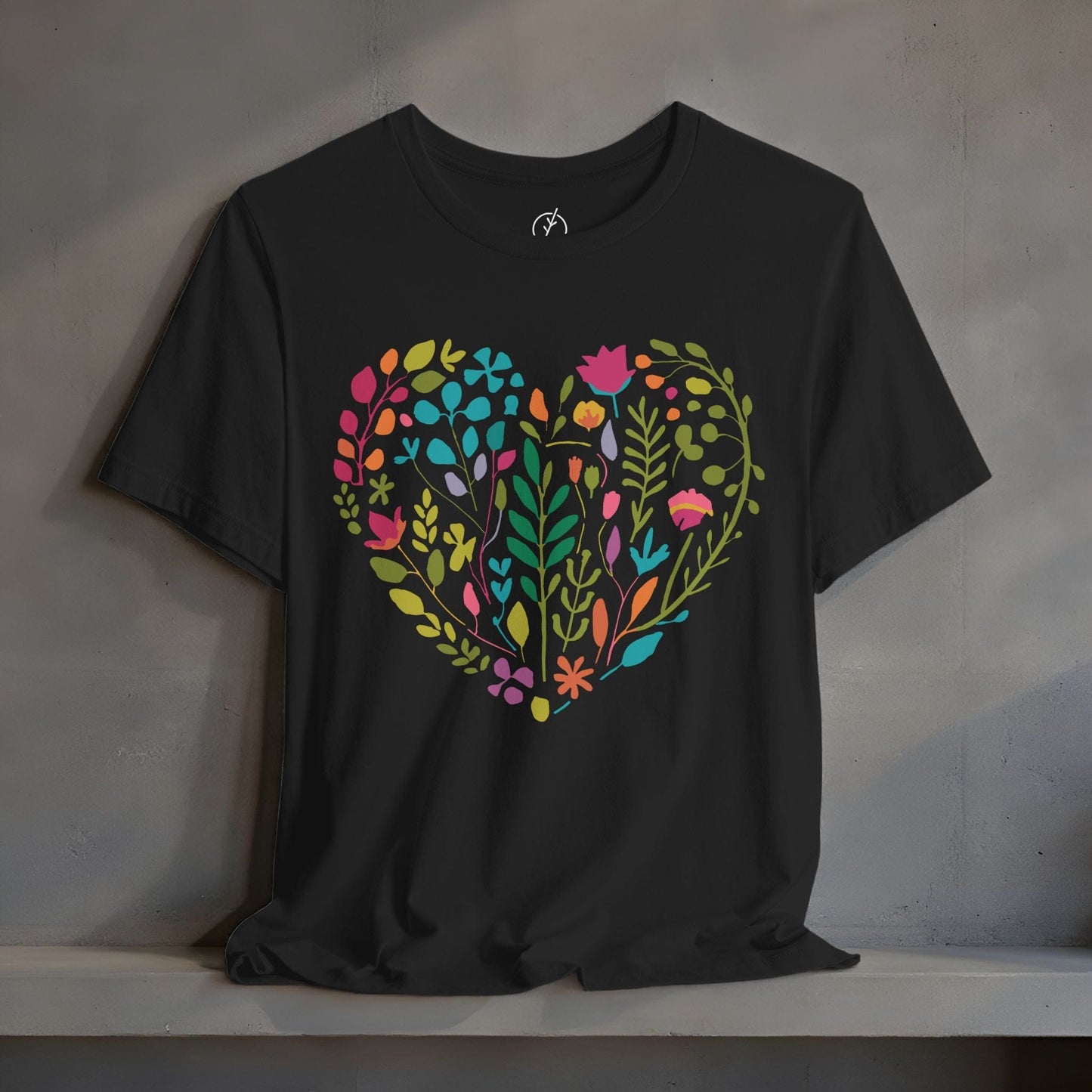 Boho Floral Heart T-Shirt